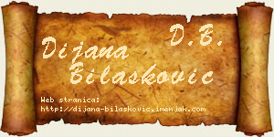 Dijana Bilašković vizit kartica